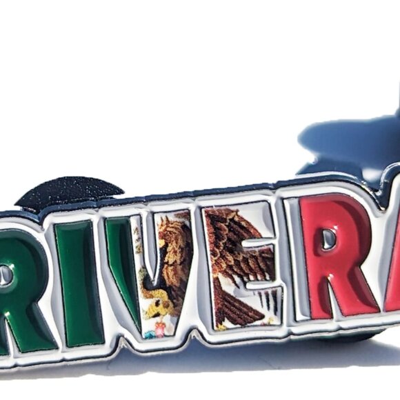 Pin Rivera Pin for Caps Clothing Enamel Badge Mexican Flag Pin Rivera Mex Flag - Picture 2 of 5